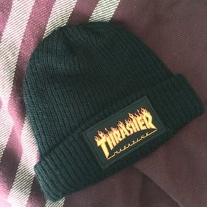 SOLD Thrasher flame logo beanie